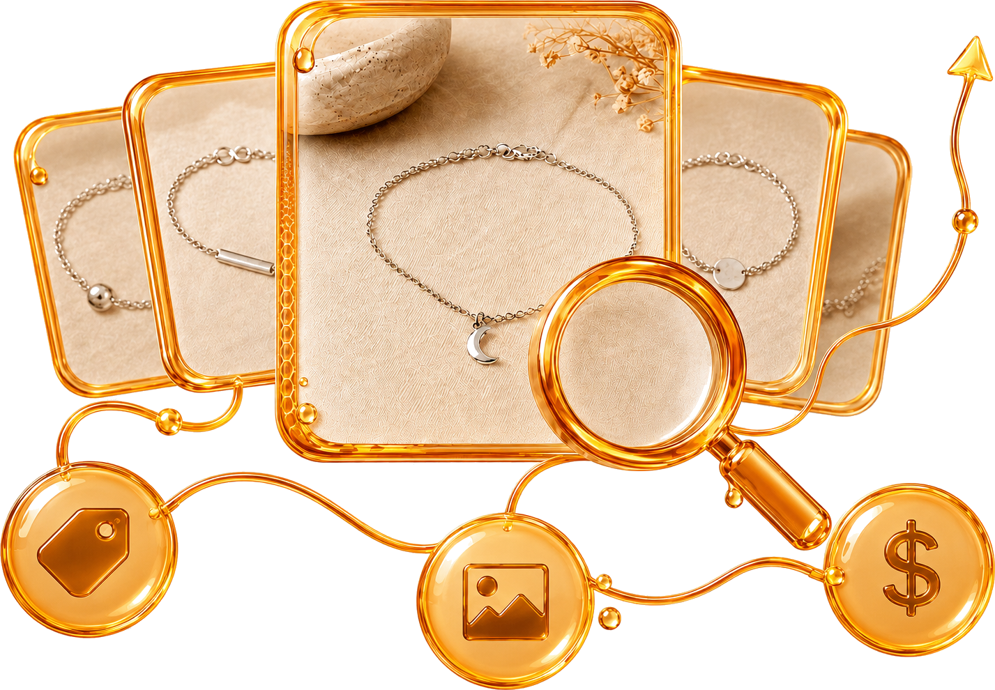 Honeyloom competitor analysis — magnifier and similar listings